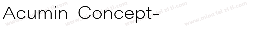Acumin Concept字体转换
